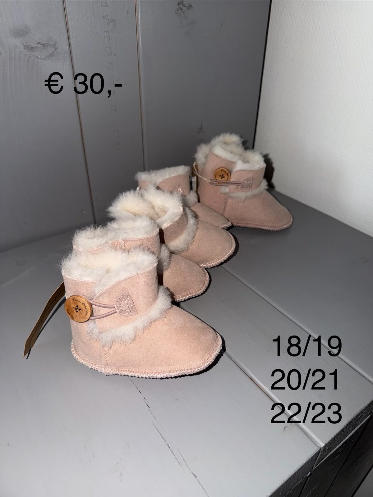 slofjes poederoze, Ophalen, Nieuw, Meisje, Schoentjes