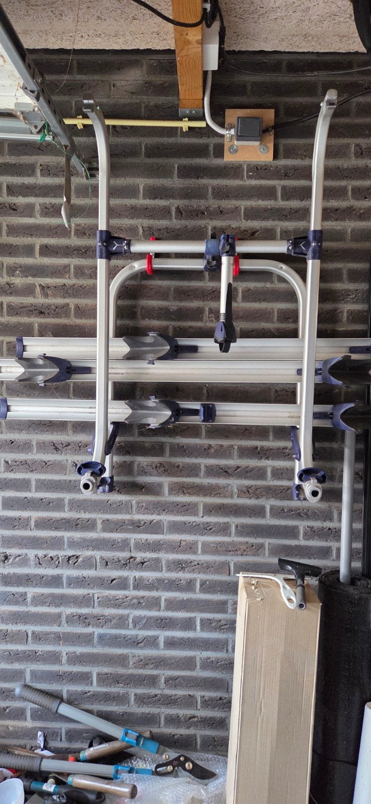 Thule Omnistor fietsendrager voor 2 fietsen, Caravans en Kamperen, Ophalen, Zo goed als nieuw