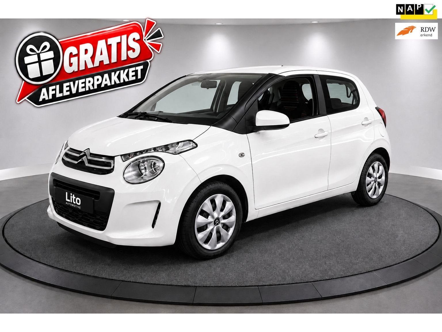 Citroen C1 1.0 VTi Feel|AIRCO|WEINIG KM| NAP | ZUINIG| NL AU, Auto's, Voorwielaandrijving, Gebruikt, Euro 6, 4 stoelen