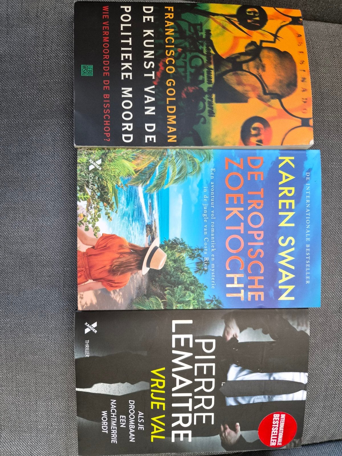 Boekenpakket: Thrillers en Romans van bekende auteurs, Boeken, Ophalen of Verzenden, Gelezen, Francisco Goldman, Karen Swan, Pierre Lemaitre
