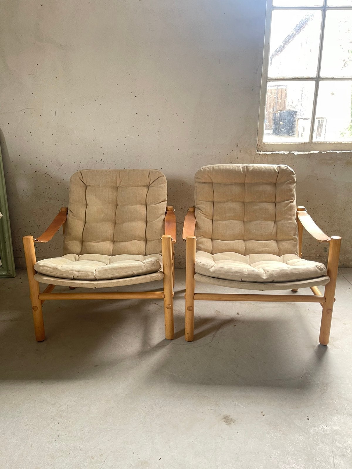 Set lounge stoelen Bror Boije, Huis en Inrichting, Stoelen, Gebruikt, Twee, Bruin, Bror Boije