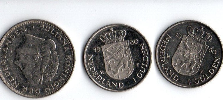 Gulden dubbele kop 1980 Rijksdaalder1970, Verzenden, Koningin Beatrix, 1 gulden
