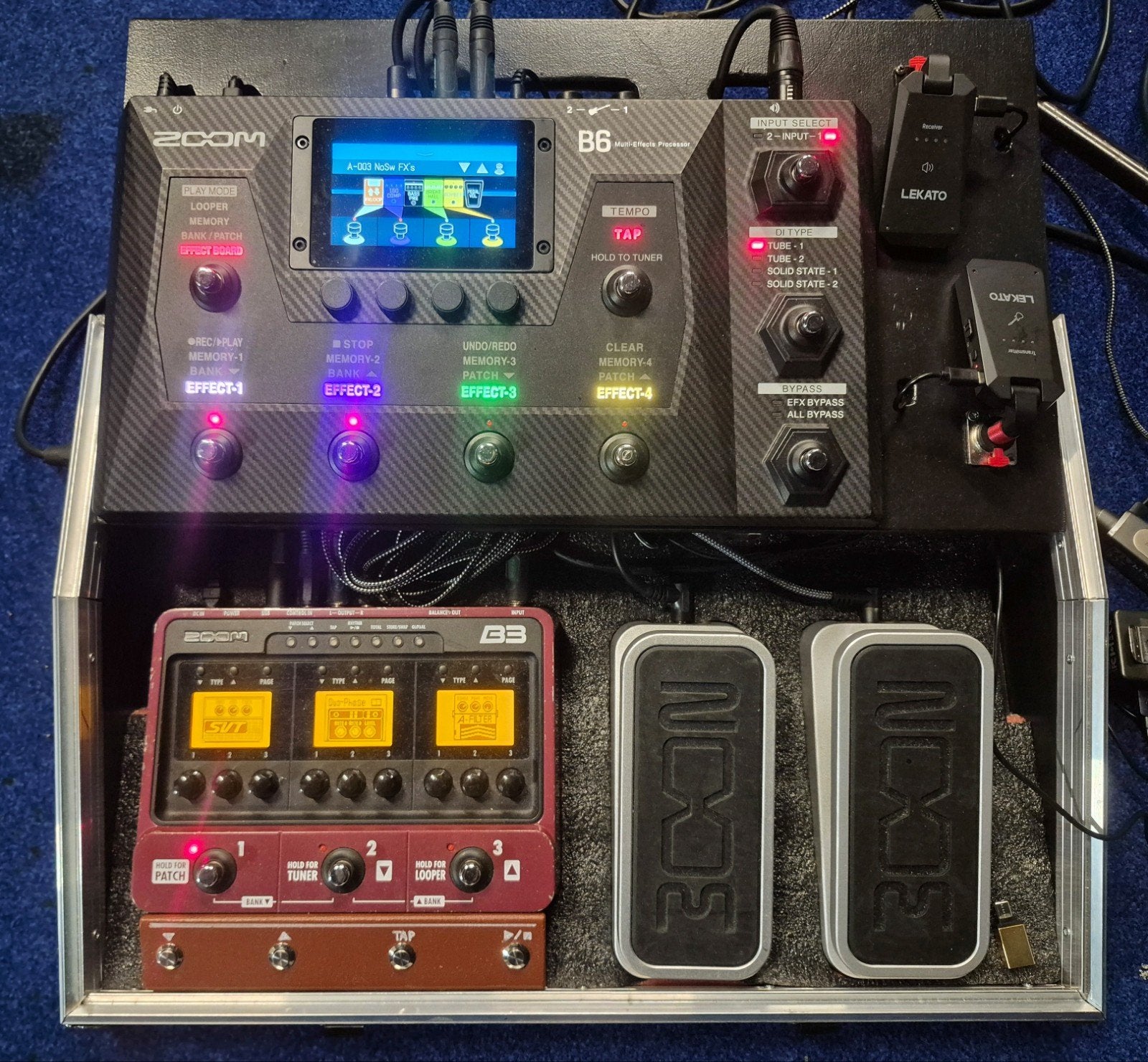 Pedalboard voor basgitaar €1100,-, Muziek en Instrumenten, Effecten, Ophalen of Verzenden, Gebruikt, Multi-effect