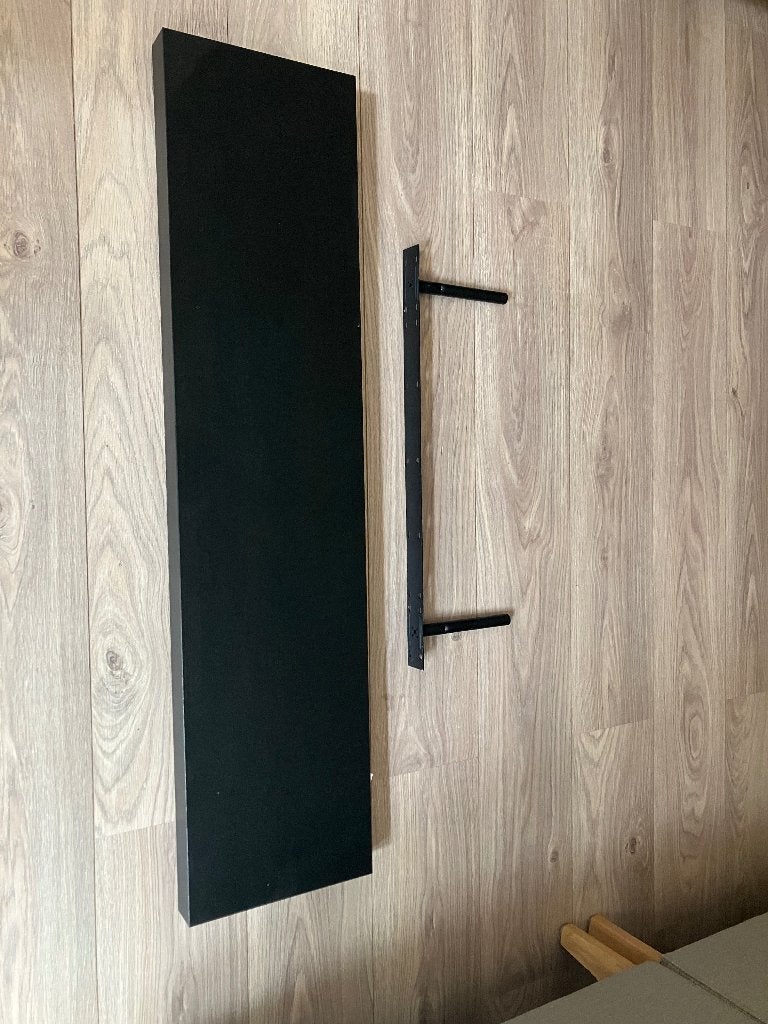 Lack wandplank zwart, Huis en Inrichting, Woonaccessoires | Wandplanken en Boekenplanken, Ophalen, Zo goed als nieuw
