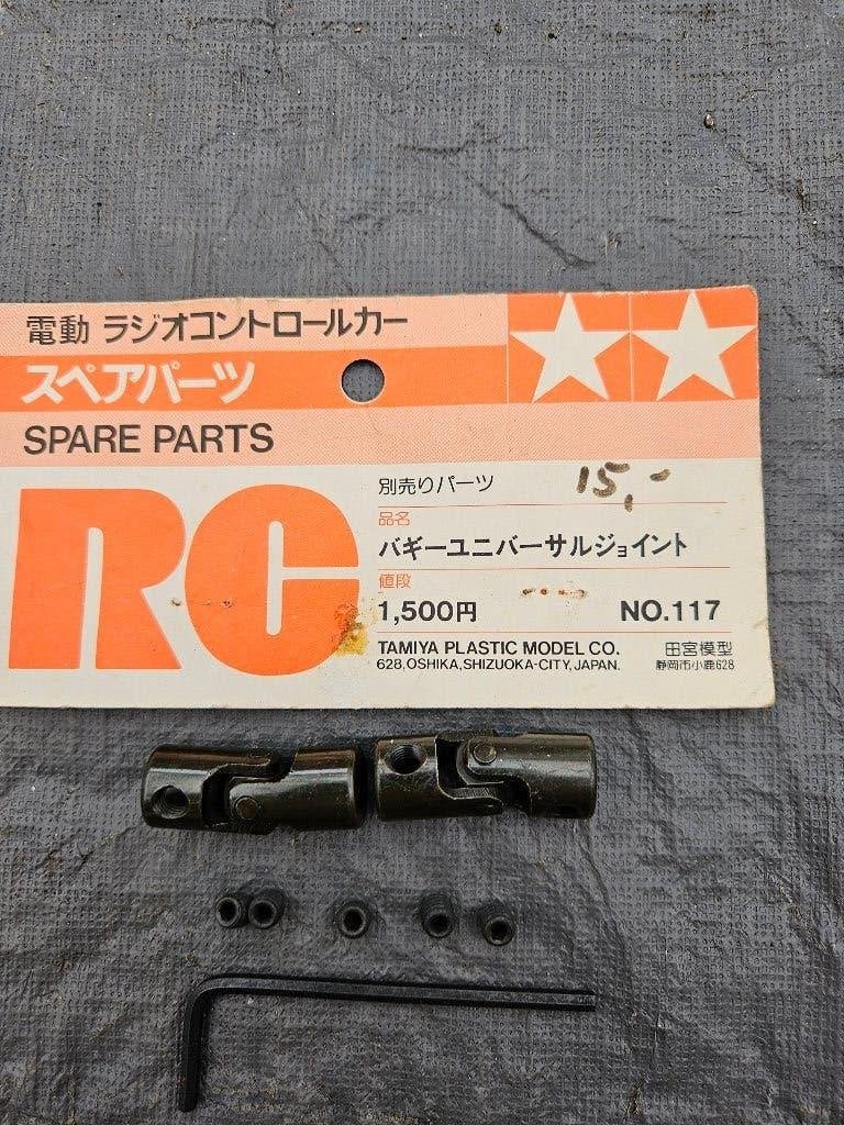Vintage Tamiya kardan gewrichten 1/10, Ophalen of Verzenden, Nieuw, Schaal 1:10, Onderdeel