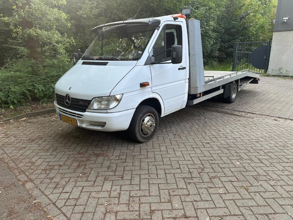 Mercedes-Benz Sprinter 411 cdi oprijwagen  149DKM!, 4 cilinders, Wit, Grijs, Electronic Stability Program (ESP)