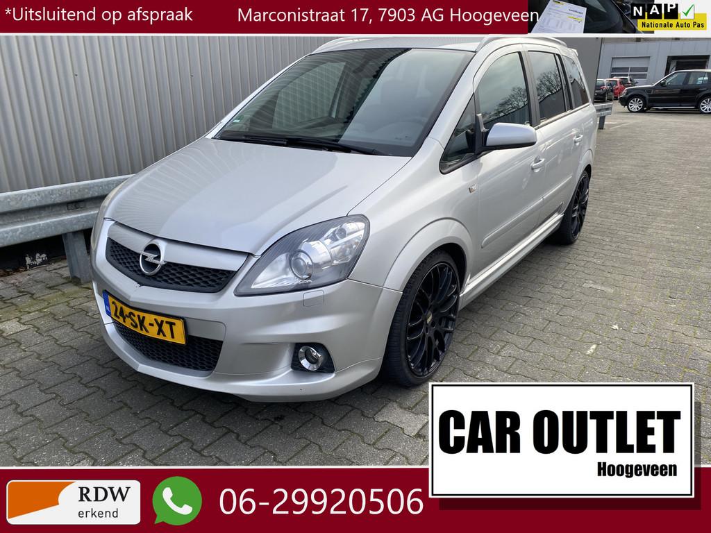 Opel Zafira 2.0 T OPC 7p. Leer/Stof, Clima, Navi, CC, PDC, L, Auto's, Opel, Voorwielaandrijving, 1998 cc, Gebruikt, 4 cilinders