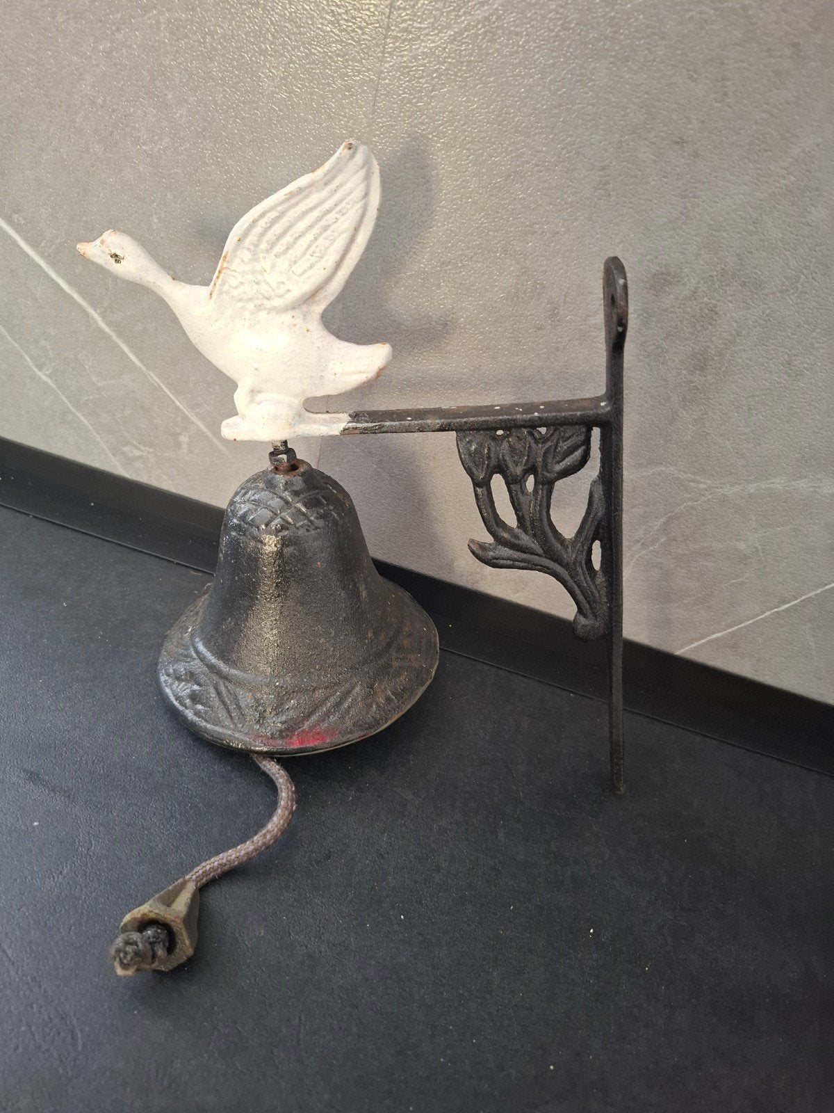 Decoratieve Deurbel met Eend - Gietijzer, Ophalen of Verzenden
