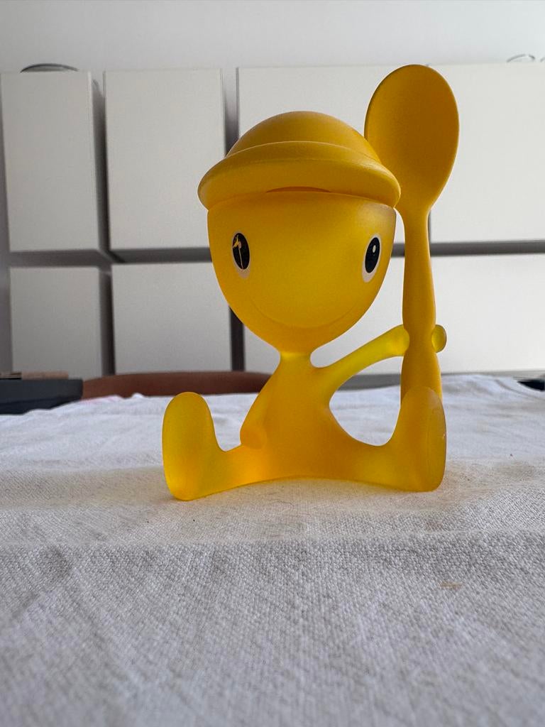 Alessi Eierhouder & Lepel - Geel - Stefano Giovannoni, Huis en Inrichting, Ophalen, Gebruikt