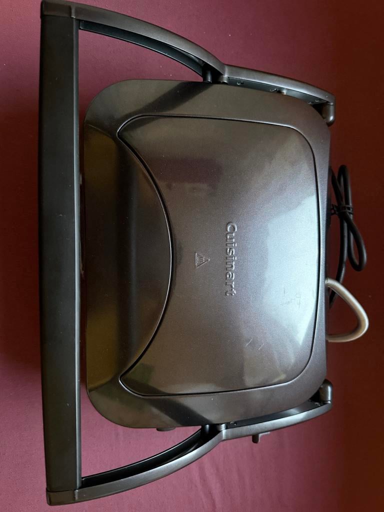 Cuisinart Griddler & Grill - Zo goed als nieuw, Witgoed en Apparatuur, Contactgrills, Ophalen of Verzenden, Uitneembare platen
