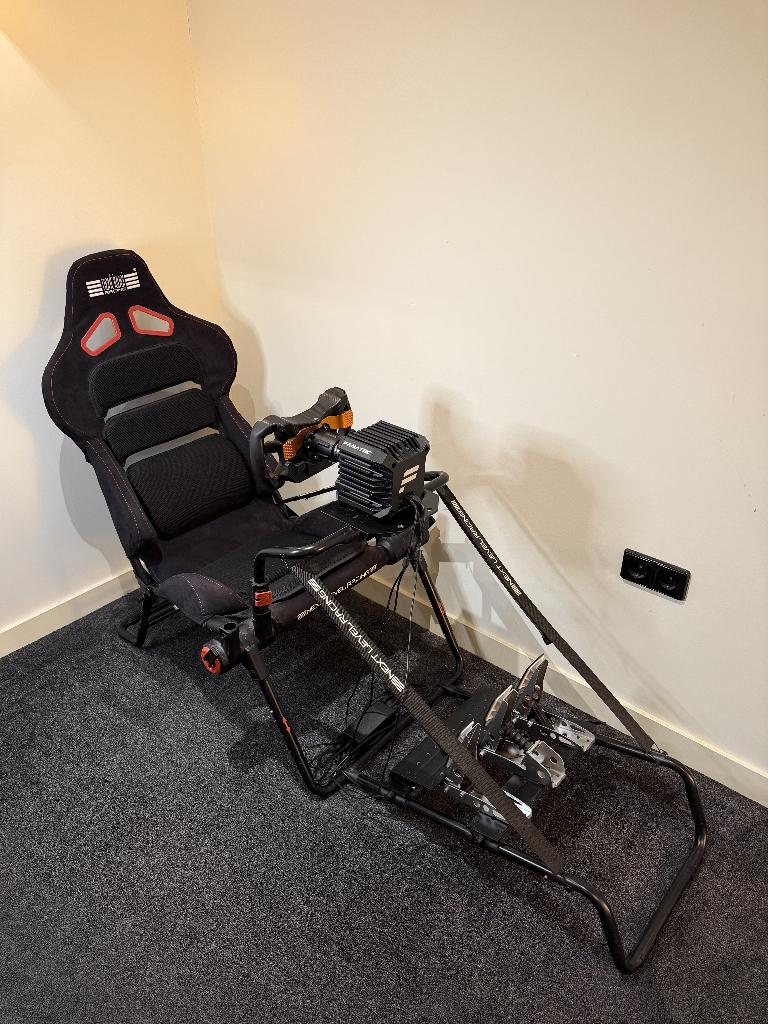 Complete Fanatec CSL DD 5nm Simrig McLaren GT3 NLR Cockpit, Ophalen, Racestoel, Zo goed als nieuw, Verstelbaar