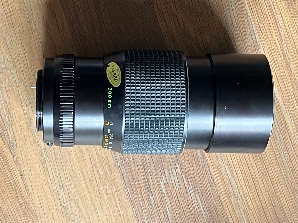 Auto Chinon telelens 200mm, Audio, Tv en Foto, Fotografie | Lenzen en Objectieven, Overige merken, Gebruikt, 300 mm, Telelens