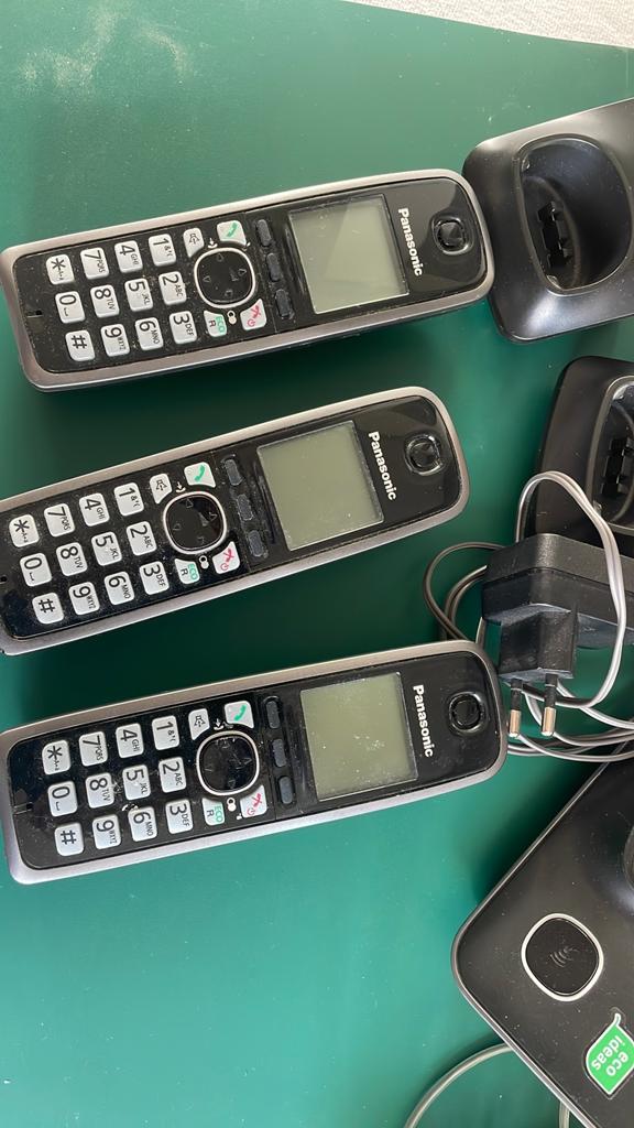Panasonic KX-TG6611NL DECT Telefoonset (3 Handsets), Telecommunicatie, Ophalen, Gebruikt, 3 handsets