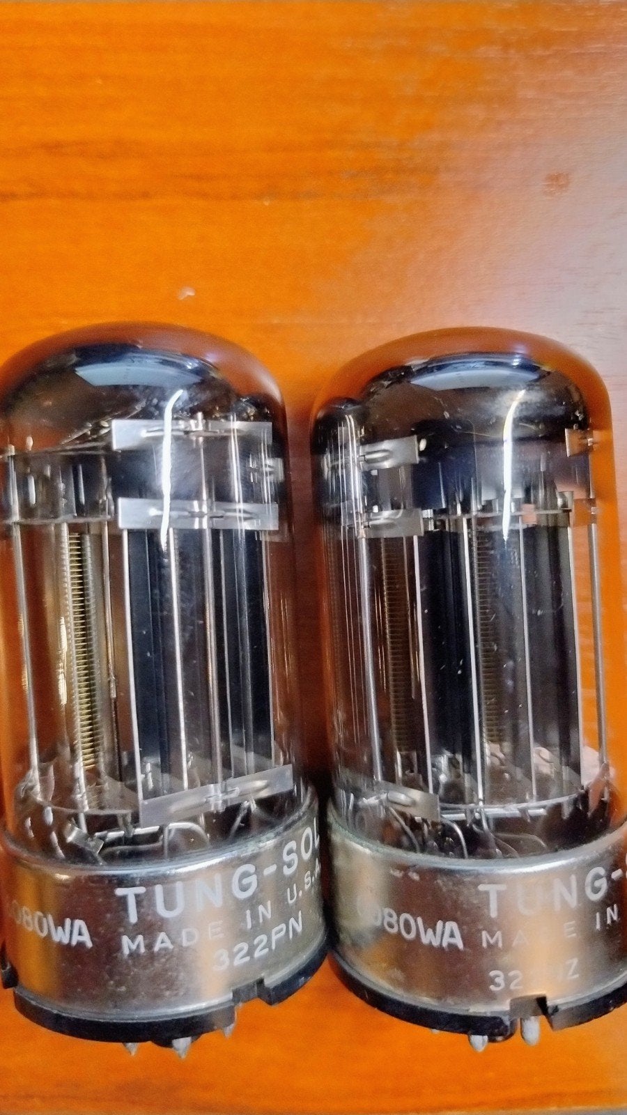Paar (2x) Tung-Sol 6080WA vacuum tubes / buizen – Made in U., Ophalen of Verzenden