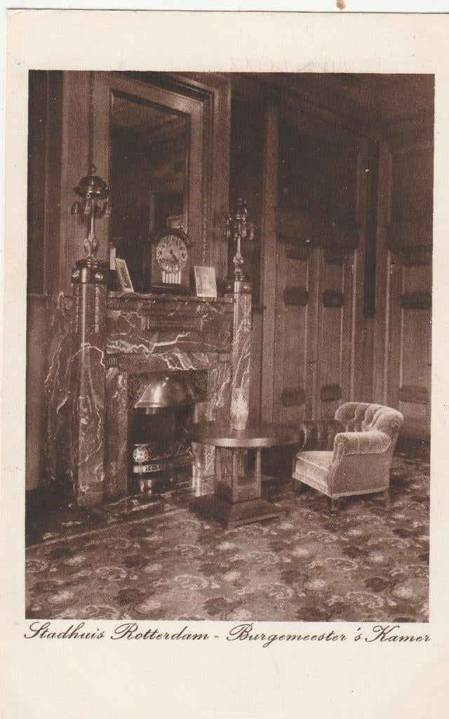 rotterdam- interieur stadhuis, Ophalen of Verzenden, Voor 1920, Zuid-Holland