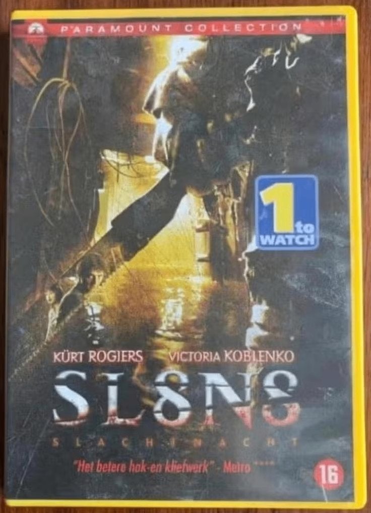 DVD SL8N8, slachtnacht; Kurt Rogiers en Victoria Koblenko, Vanaf 16 jaar, Ophalen of Verzenden, Zo goed als nieuw, Actie en Avontuur