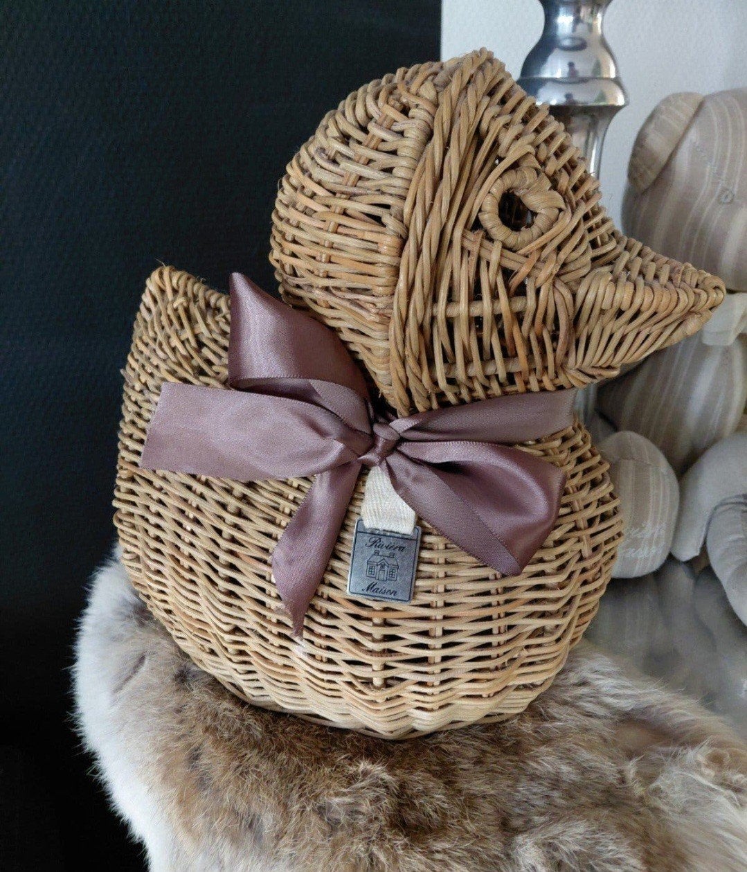 riviera maison rattan eend duck Collectors item, Ophalen of Verzenden, Landelijk