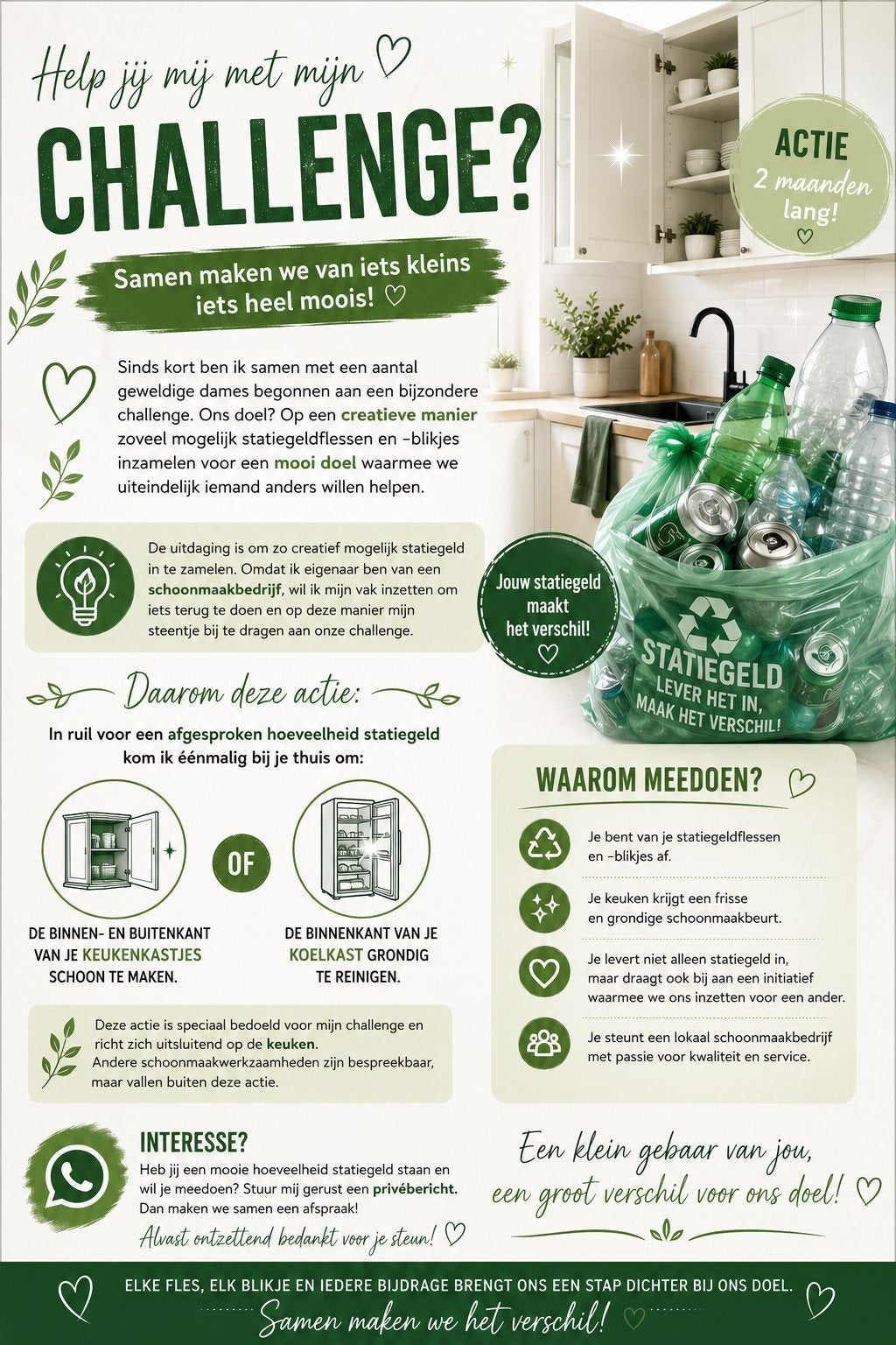 CHALLENGE Gezocht: Statiegeld flessen, Verzamelen, Blikken, Ophalen, Nieuw
