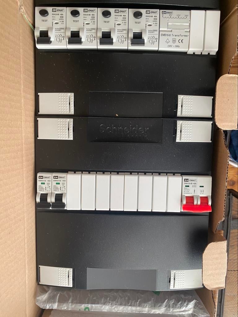 EMAT Schneider Groepenkast 220x600mm 1 Fase Nieuw, Ophalen, Nieuw, Overige typen