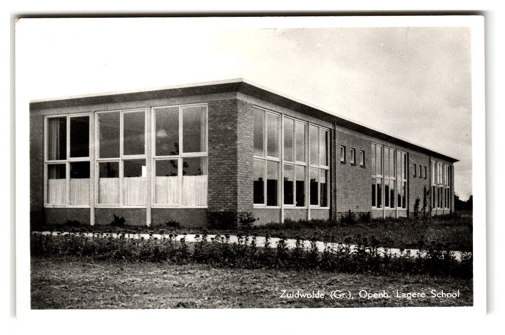 Zuidwolde, Openb. Lagere School, Verzenden, 1940 tot 1960, Ongelopen, Groningen