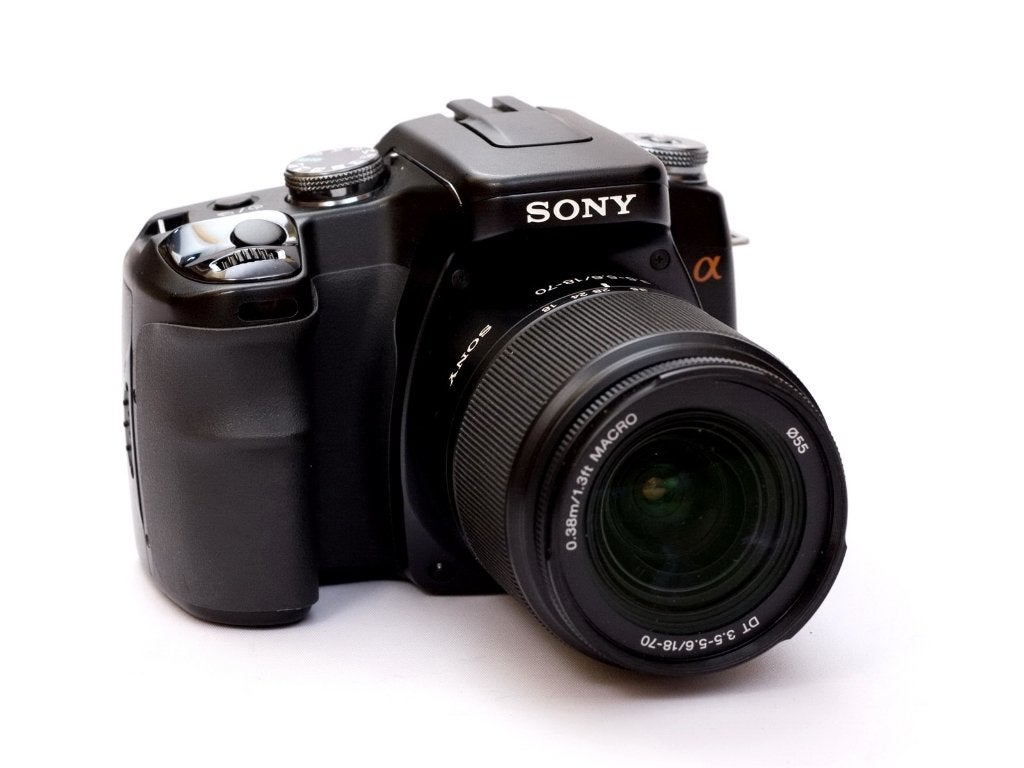 Sony DSLR-A100 Digitale spiegelreflex camera, Gebruikt, Spiegelreflex, Geheugenkaart, Ophalen of Verzenden