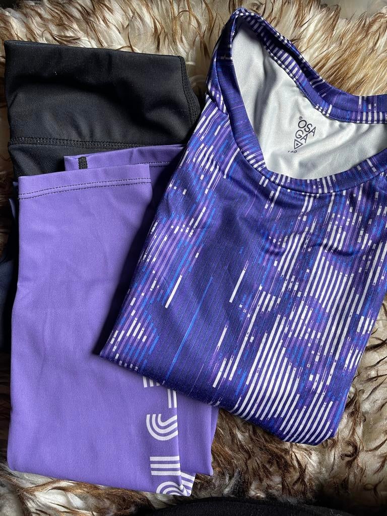 Gymkleding meisje maat 140 - OSA GA sportset, Ophalen of Verzenden, Gebruikt, Meisje, Sport- of Zwemkleding