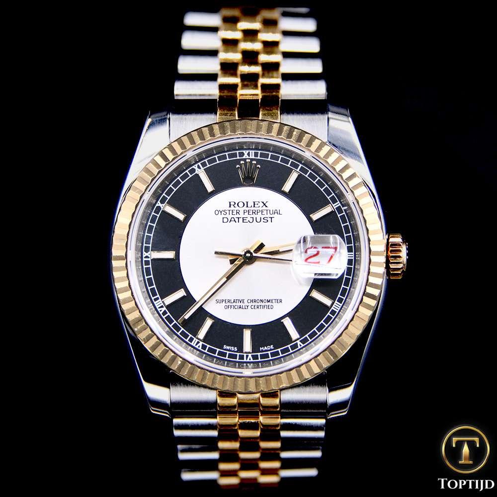Rolex 116233 Datejust 36 Tuxedo dial Fullset 09-2015, Overige merken, Staal, Gebruikt, Staal