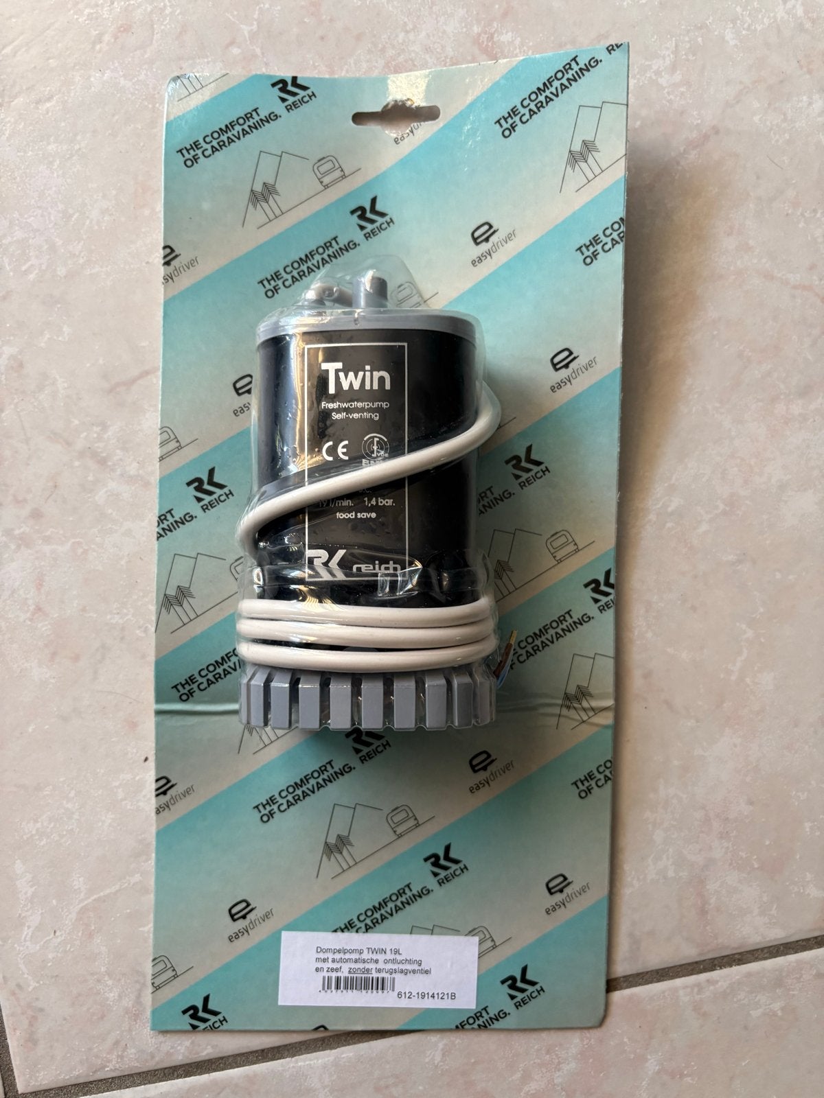Nieuwe Reich Twin Dompelpomp 19L - Automatische Ontluchting, Ophalen of Verzenden, Nieuw