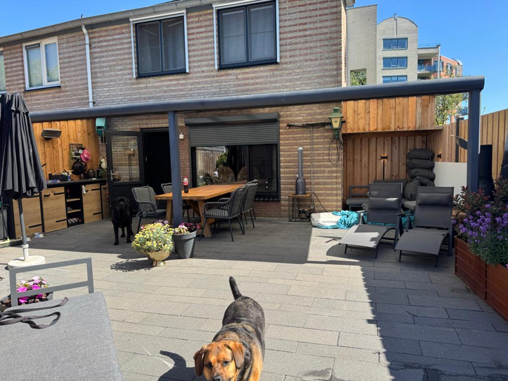 Moderne Veranda 3x8 meter met Polycarbonaat Dak, Tuin en Terras, Overkappingen, Ophalen, Gebruikt, Veranda
