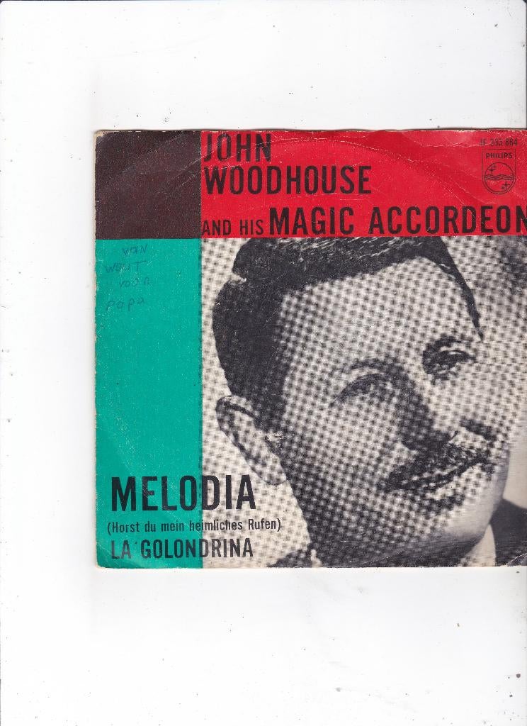 7" Single John Woodhouse - Melodia, Cd's en Dvd's, Vinyl Singles, Ophalen of Verzenden, Gebruikt, 7 inch, Pop