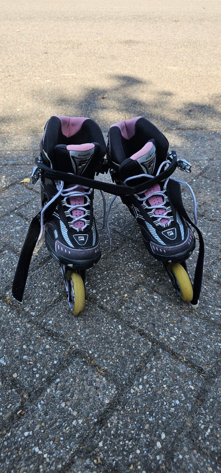Fila inline skates - Zwart/Roze - Maat 39, Ophalen of Verzenden, Gebruikt, Kinderen