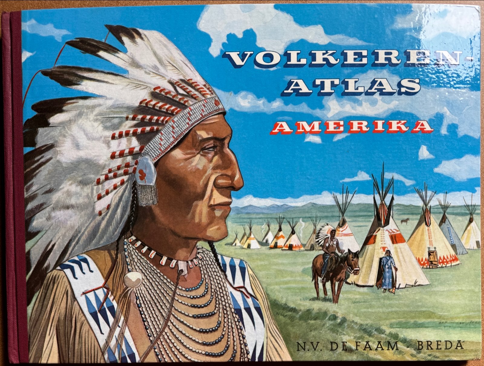 Volkeren Atlas Amerika - Compleet met alle plaatjes, Ophalen of Verzenden, Gelezen, Plaatjesalbum