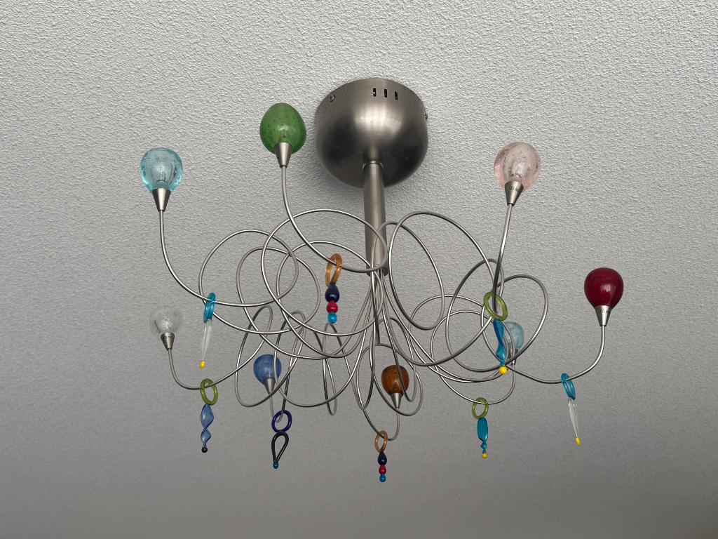 Lamp plafond, Ophalen, Zo goed als nieuw, Metaal, Modern