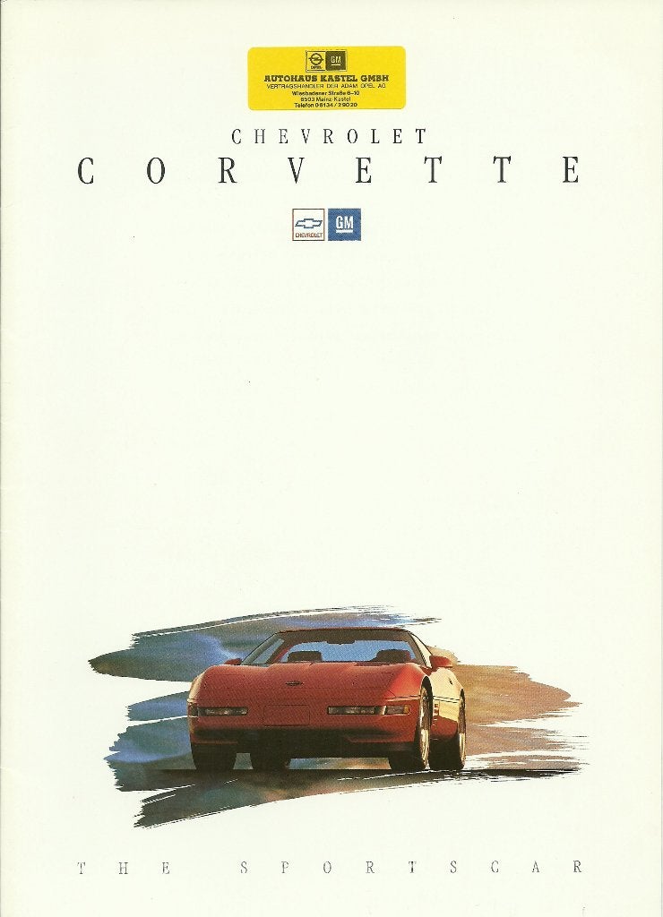 Chevrolet Corvette folder, Ophalen of Verzenden, Zo goed als nieuw, Chevrolet