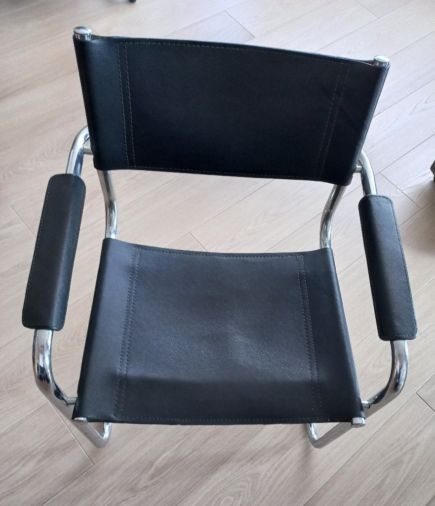 2 stoelen - type Bauhaus, Ophalen, Gebruikt, Zwart, Eén