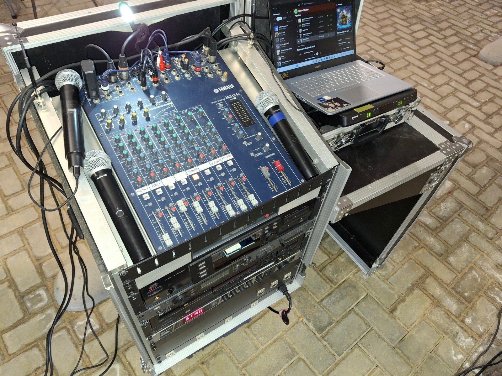 Flightcase inclusive apparatuur, Ophalen, Gebruikt, 10 tot 20 kanalen