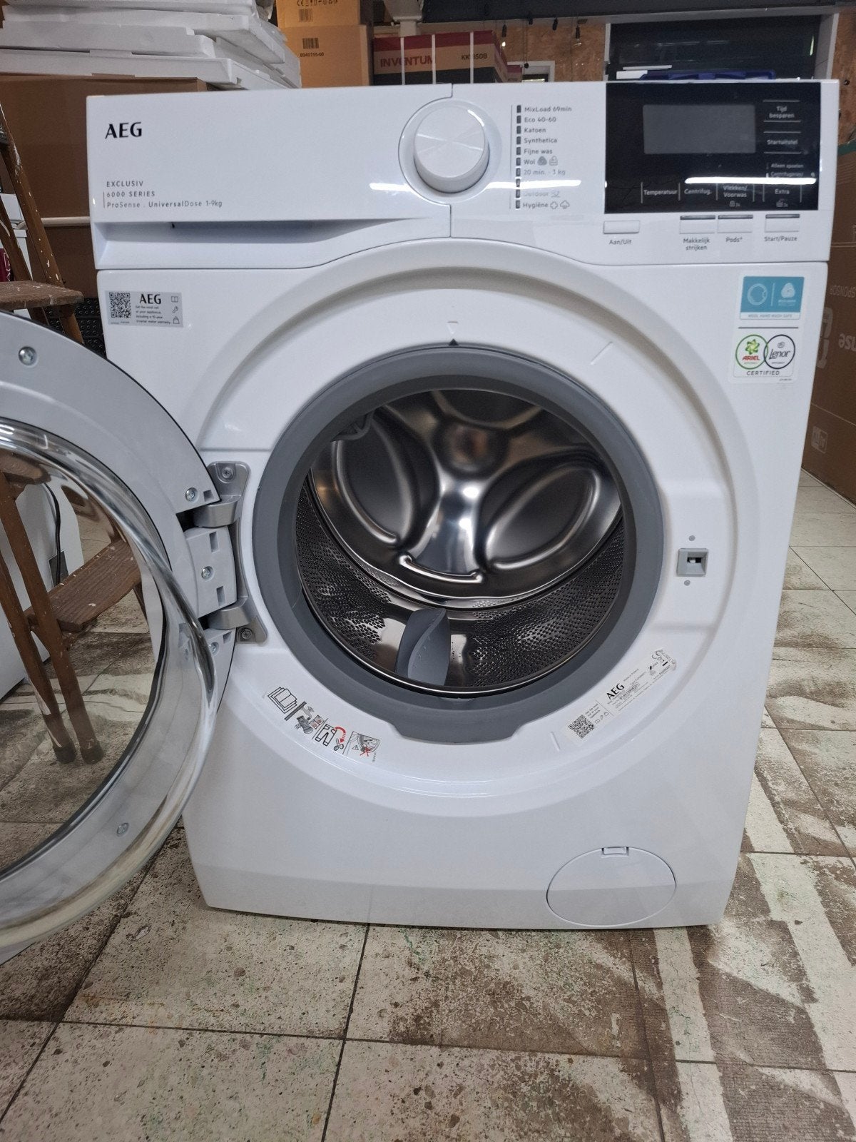 AEG Wasautomaat LR63Berlin, Ophalen, 1200 tot 1600 toeren, 8 tot 10 kg, Zo goed als nieuw