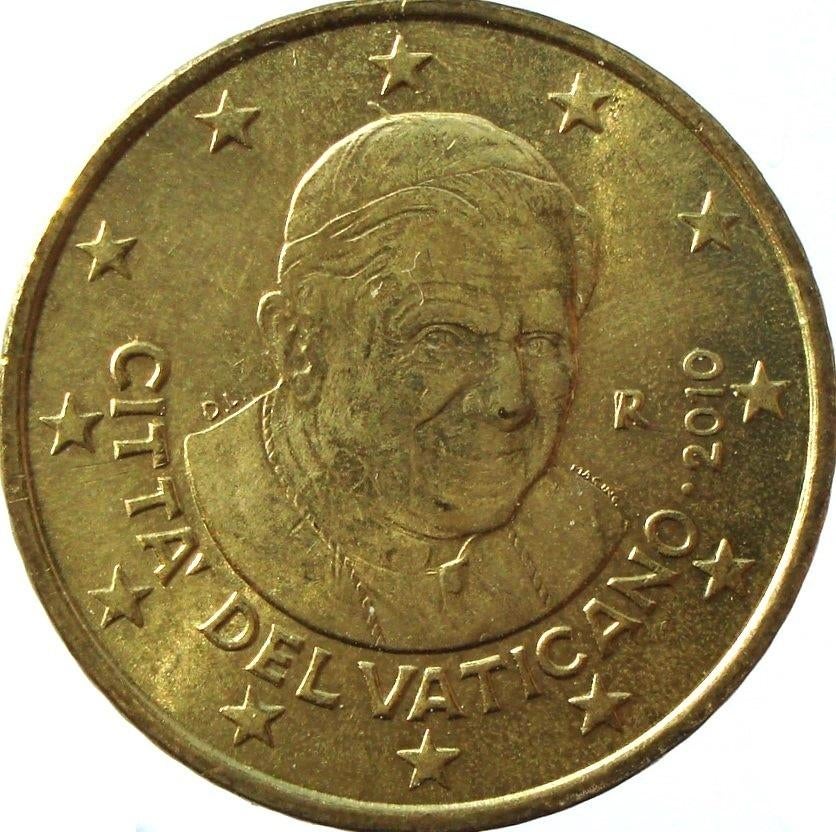 Vaticaan 50 eurocent 2010 (R-variant, UNC), Postzegels en Munten, Munten | Europa | Euromunten, Ophalen of Verzenden, Vaticaanstad