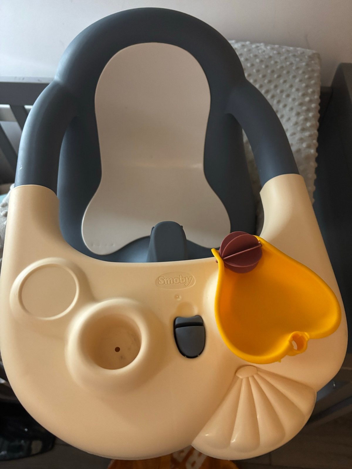 Smoby Baby Badzitje met Zuignappen en Speelgoed, Zo goed als nieuw, Badzitje of Badring, Standaard, Ophalen