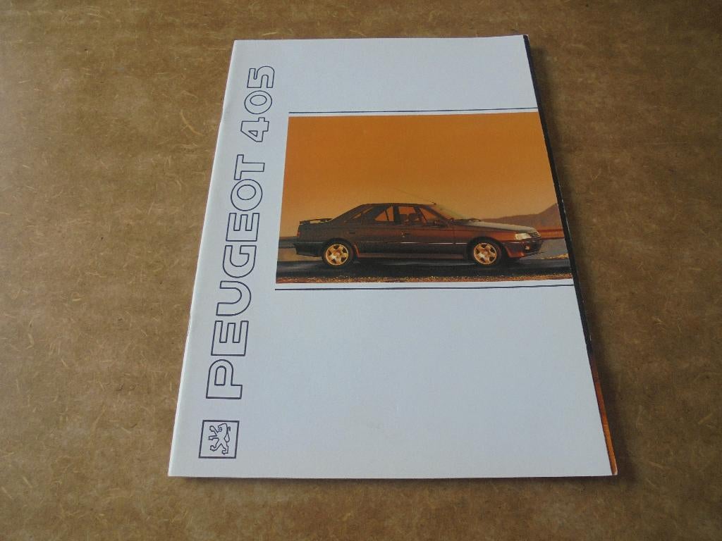 brochure Peugeot 405 modellen 1991, Ophalen of Verzenden, Nieuw, Peugeot