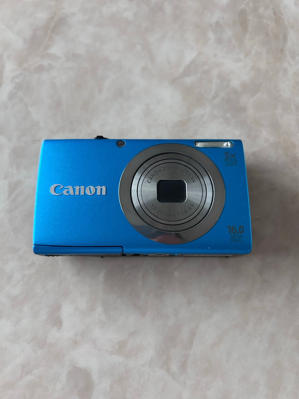 Canon PowerShot A2300 HD  digitale camera Blauw, Ingebouwde flitser, Gebruikt, Canon, Ophalen of Verzenden