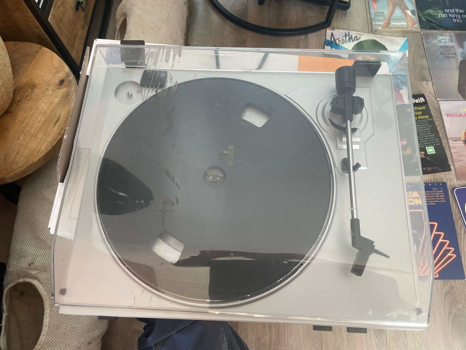 Platenspeler met Soulplaten, Ophalen, Gebruikt, Platenspeler