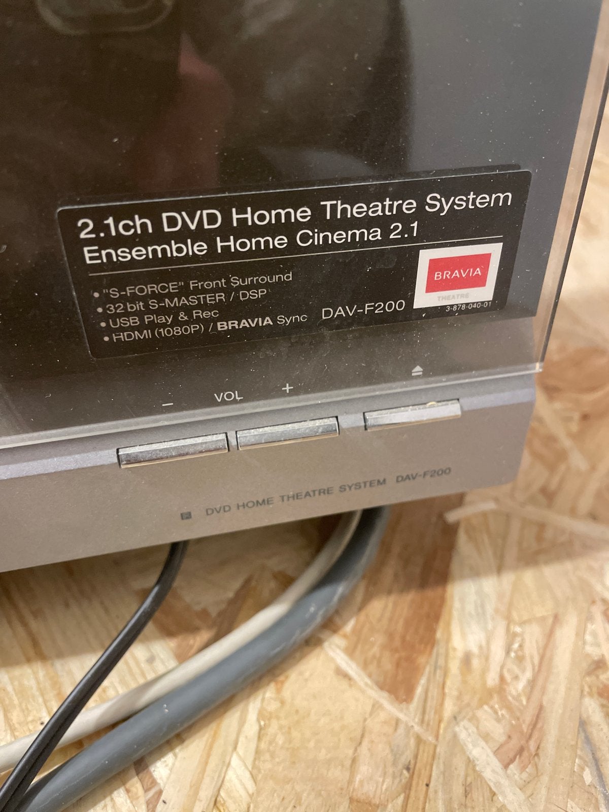 Sony DAV-F200 2.1ch DVD Home Theatre System, Audio, Tv en Foto, Ophalen, Gebruikt, 2.1-systeem, Sony