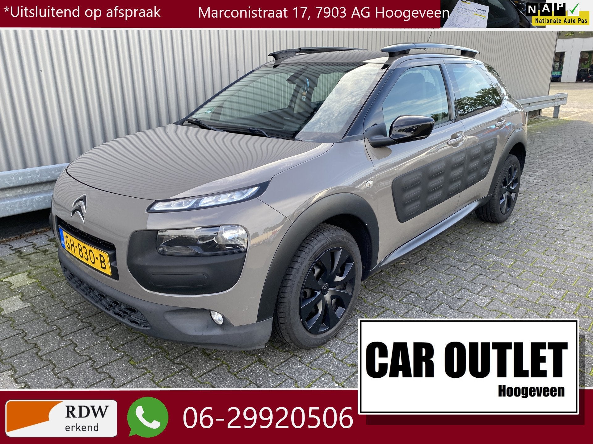 Citroën C4 Cactus 1.2 PureTech Business Clima, Navi, CC, PD, Auto's, Voorwielaandrijving, Stof, Gebruikt, 1199 cc