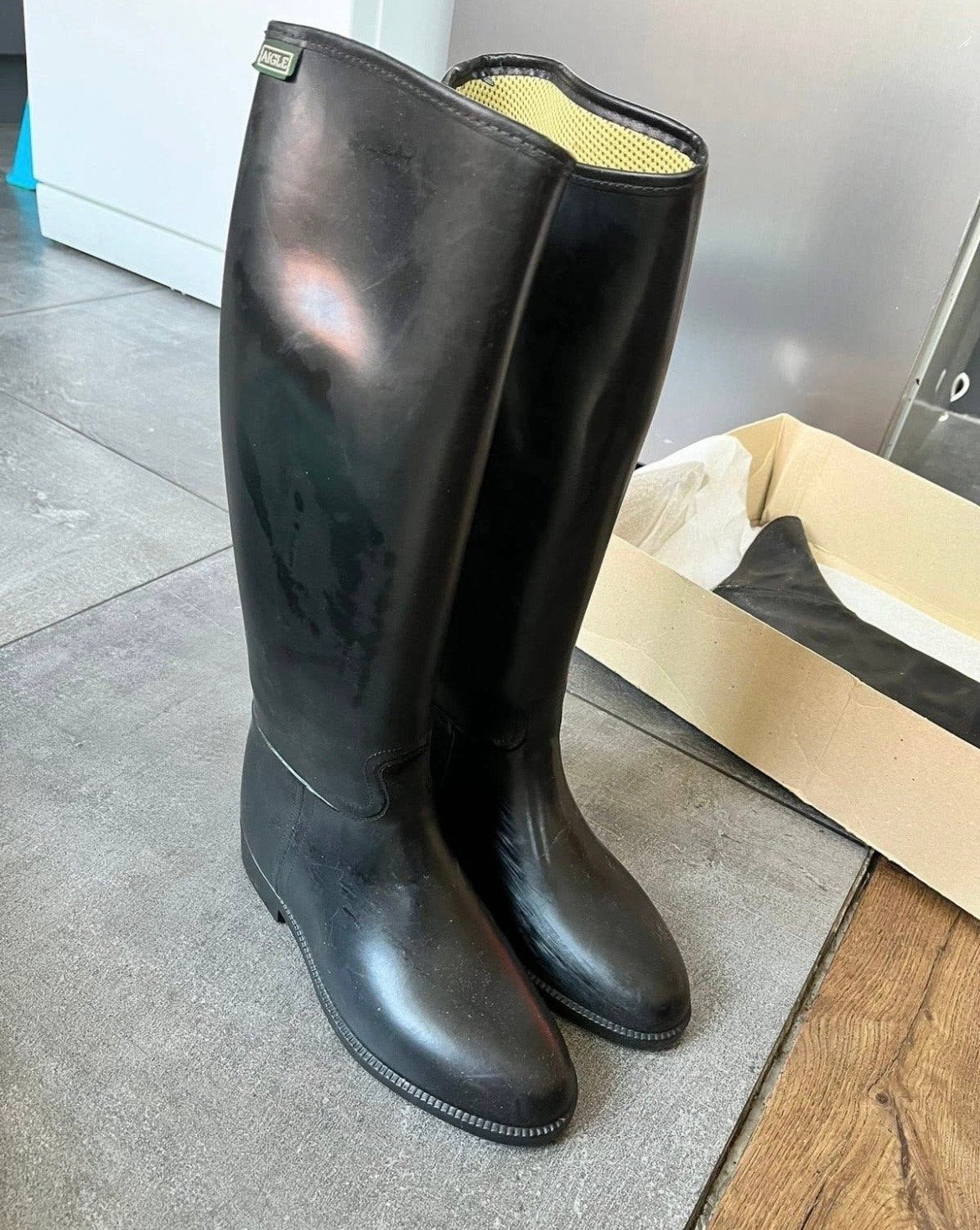 Aigle M Paardrijlaarzen/Regenlaarzen/Maat 39/Originele Doos!, Dressuur, Overige merken, Ophalen of Verzenden, Zo goed als nieuw