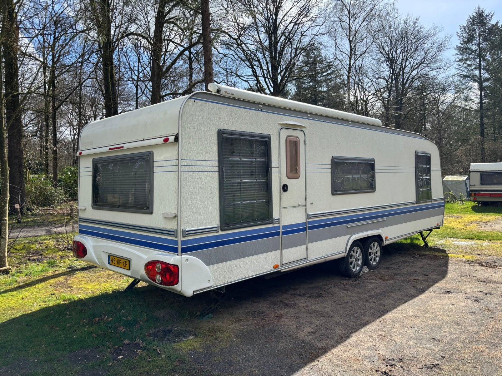 Hobby caravan 700 met leren bekleding en tent, Hobby, 7 tot 8 meter, Particulier, Tot en met 5