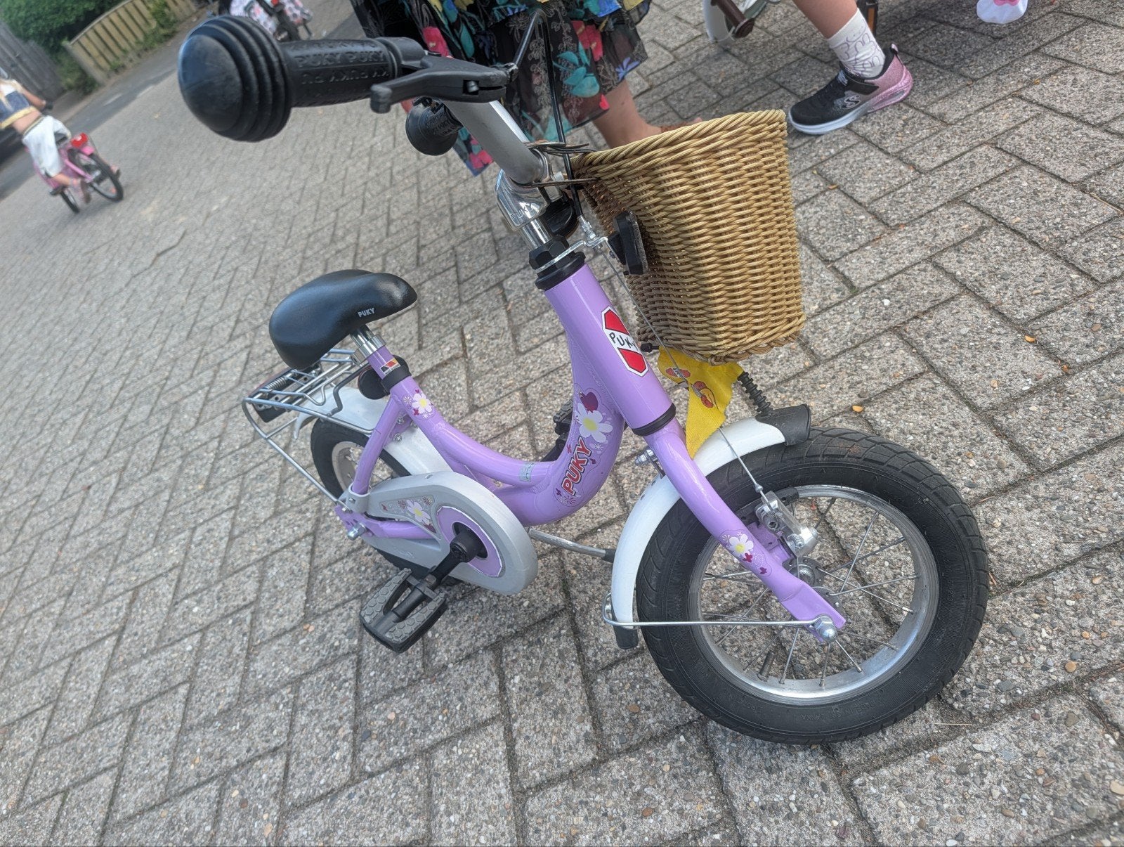 Puky kinderfiets 12 inch - Paars, Ophalen, Gebruikt, Velgrem, Puky