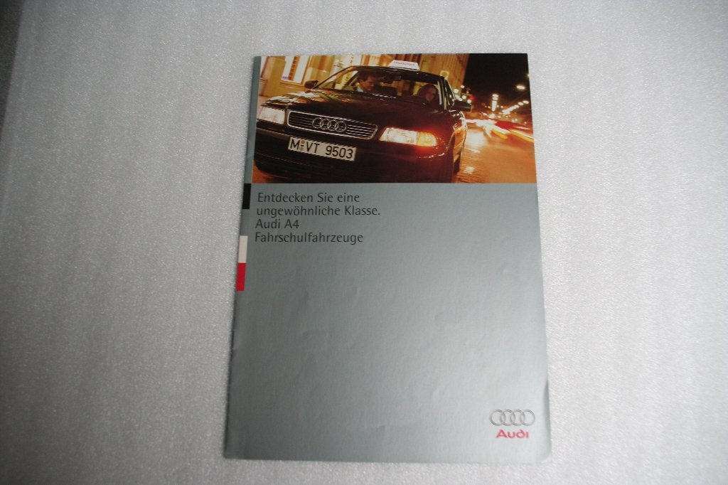 Folder Audi A4 rijschoolhouder (02-1995) (37), Ophalen of Verzenden, Zo goed als nieuw, Audi