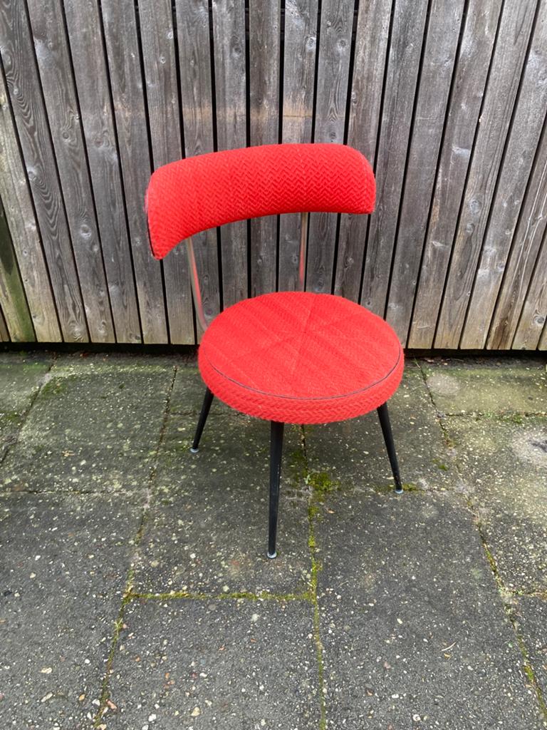 Jaren 70 vintage storl rood, Antiek en Kunst, Antiek | Meubels | Stoelen en Banken, Ophalen