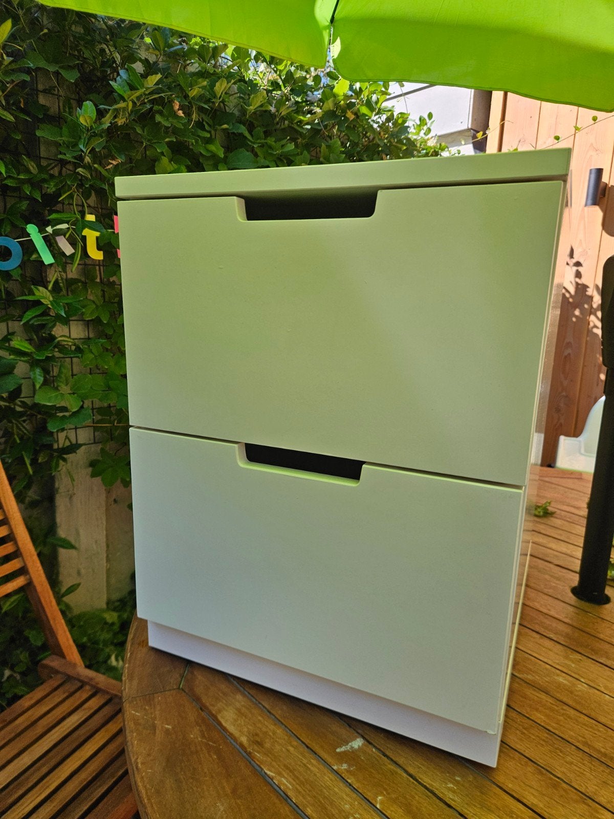 IKEA NORDLI ladekast / nachtkastje – 2 stuks, Huis en Inrichting, Ophalen, Gebruikt, Overige materialen, 1 of 2 laden